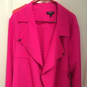 Hot pink Torrid Jacket/Blazer